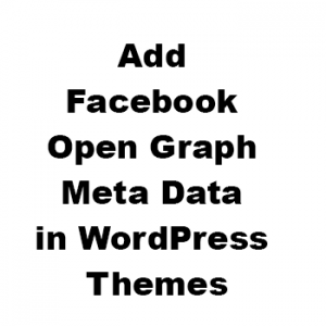 How to Add Facebook Open Graph Meta Data Without Plugins