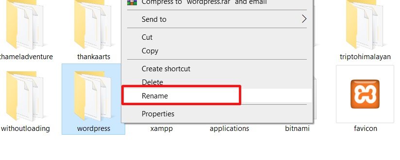 Rename WordPress default name to own site name