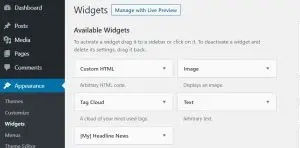 How to remove or disable default widget in WordPress